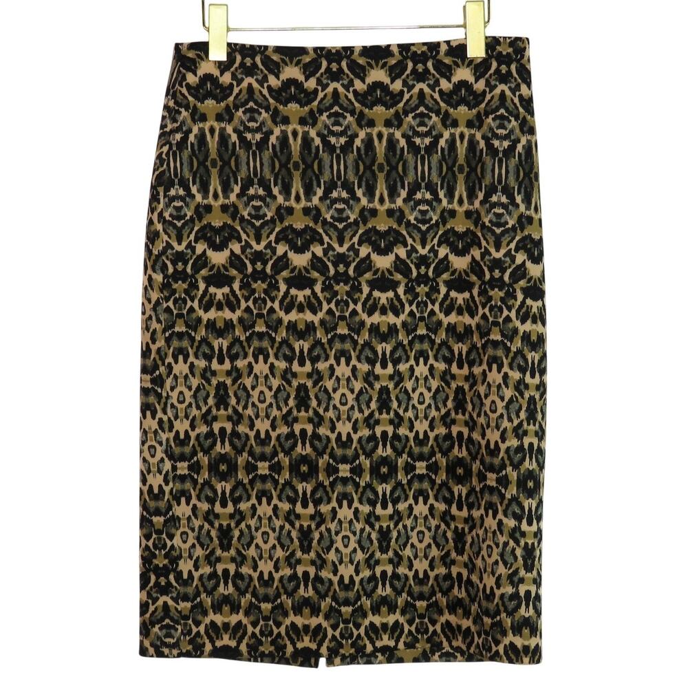 New York & Company Cheetah Pattern Animal Print High Rise Pencil Skirt Size 10